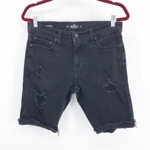 Hollister Black Skinny Denim Short 9' Inseam  Men's Size 31